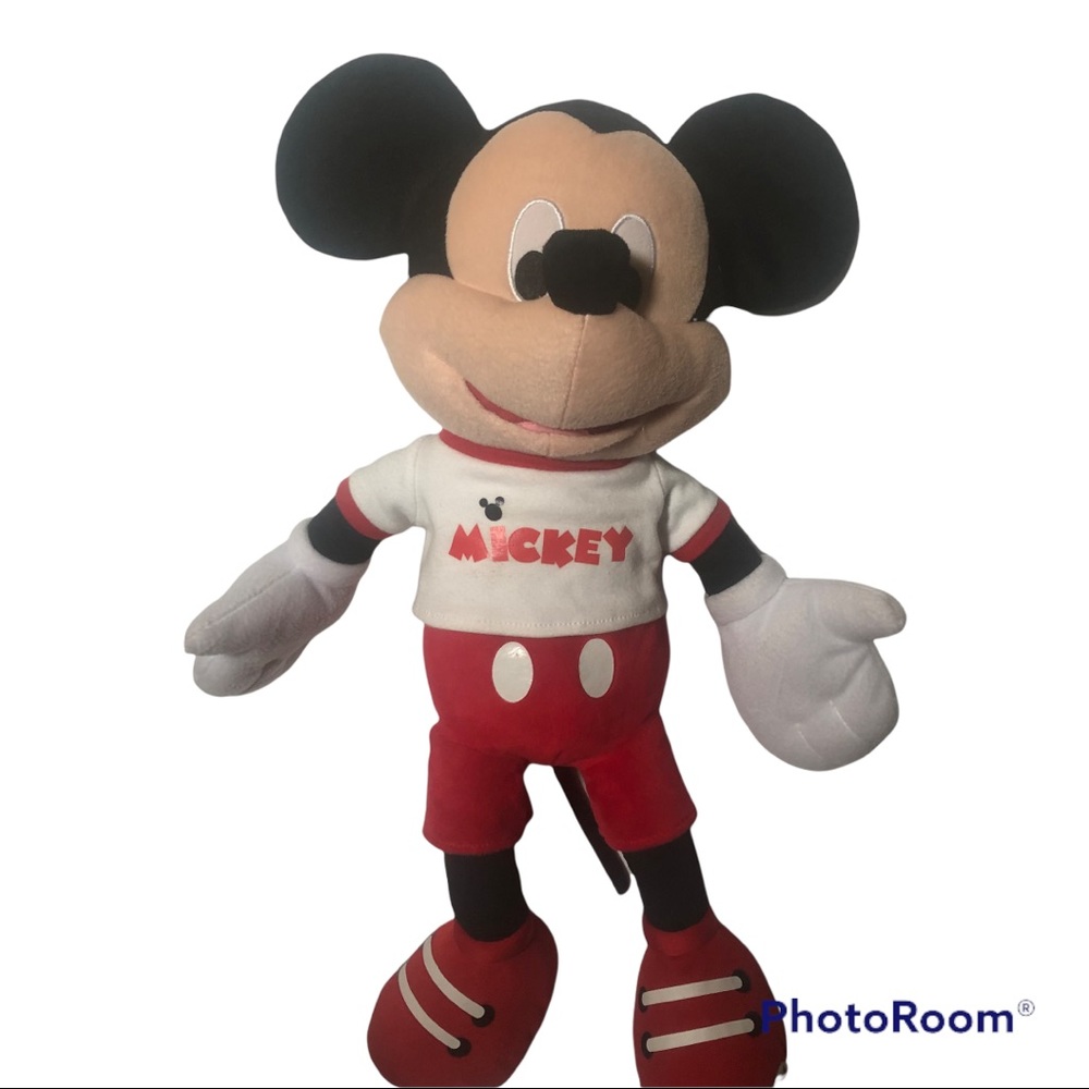 Disney Mickey Mouse With Tee Shirt 21” Plush Toy‎